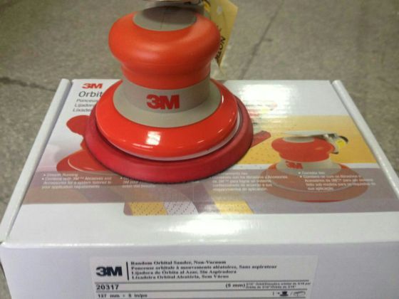 原装3M20318 5寸气动中央吸尘圆形抛光机 气砂轮打磨机模磨机
