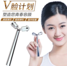 MYQ/美颜器日韩畅销KB-140Y型滚珠美颜器 滚轮紧肤按摩棒 青春塑颜按摩器 修颜按摩仪