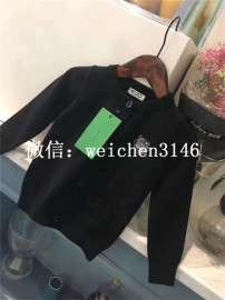欧美高端男童装亲子装虎头刺绣V领羊绒针织开衫外套