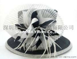 YRSM15006麻纱帽sinamay church kentucky derby royal ascot race hat