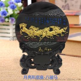 同学聚会纪念周年庆活动礼品定制活性炭雕工艺品创意高档商务摆件