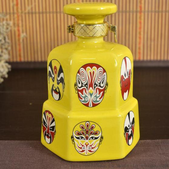 一斤装陶瓷酒瓶_陶瓷酒瓶生产厂家_景德镇陶瓷厂家_万业陶瓷