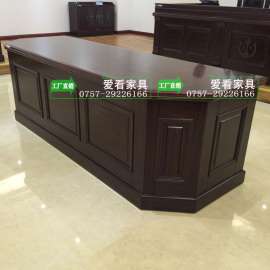 实木贴皮书记员台 纪录员台 检察院办公桌椅 法院桌厂家