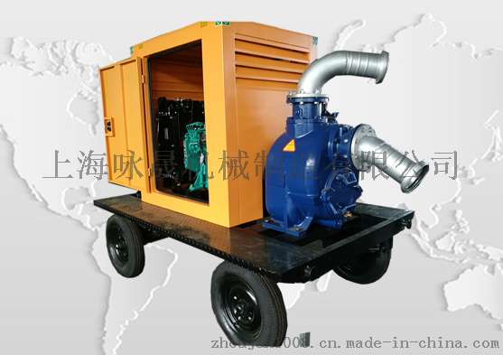 移动泵车 牵引式移动柴油机水泵