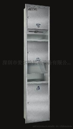 爱尔特1303不锈钢组合手擦纸柜