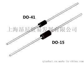 轴向超快速二极管UF4001 THRU UF4007正向电流1A 逆向耐压50V-1000V