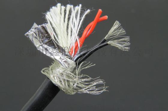 供应4芯耐折抗拉1000万次(22AWG)TRVSP4*0.3mm2双绞屏蔽拖链电缆