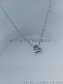 润培 吊坠爱心女款项链 饰品工厂项链供应 价格实惠