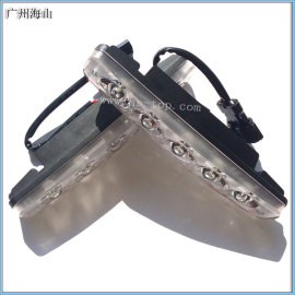 通用防水日行灯 5LED大功率 高亮度 白光 日间行车灯