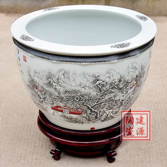 景德镇陶瓷大缸 景德镇陶瓷风水大缸