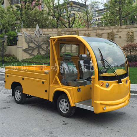 新款2座电动载货车，工厂平板货车，工地运输车