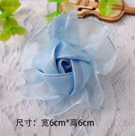 现货直销花朵饰品配件 手工雪纺布花 服装配饰小花免费拿样