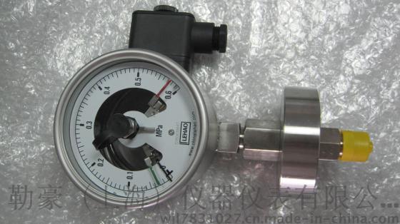 勒豪YXCP-100HF8 焊接一体式电接点隔膜压力表