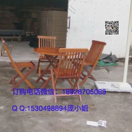 现货 楼盘小区户外组合实木桌椅 户外木制餐桌椅 厂家直销