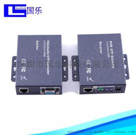 KVM延长器100米VGA转rj45放大usb键盘鼠标100米KVM延长器