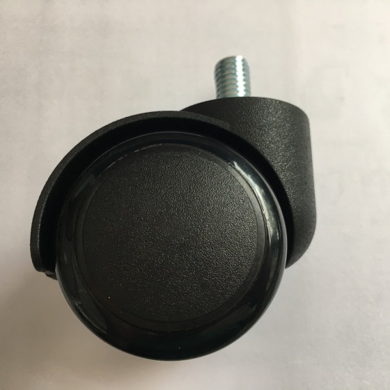 广东厂家家具脚轮直销 2寸黑色PU大班椅丝杆万向脚轮 家具万向脚轮CC-0908