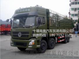 国四东风天龙雷诺385马力前四后八四桥仓栅货车报价及图片