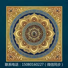 定制寺庙佛堂古建彩绘艺术吊顶