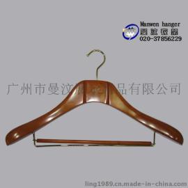 供应高档男装西装木衣架，榉木衣架价格，广东木衣架厂家批发