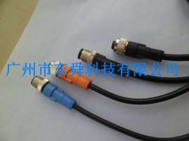 M8/M12/M16/连接线/连接器/金属屏蔽/接插件/航空插头/4 5 8 12芯